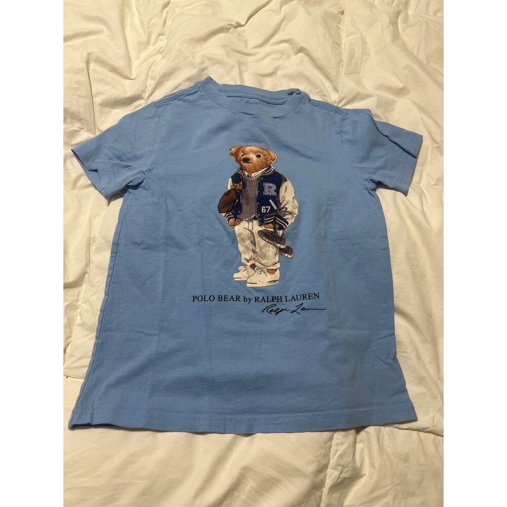 Polo Ralph Lauren Football Bear T-shirt Size 5